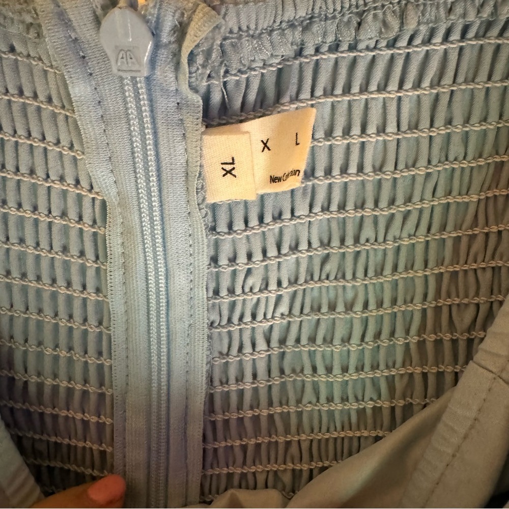 Square neck puff sleeve a line mini dress size xl - Picture 4 of 6